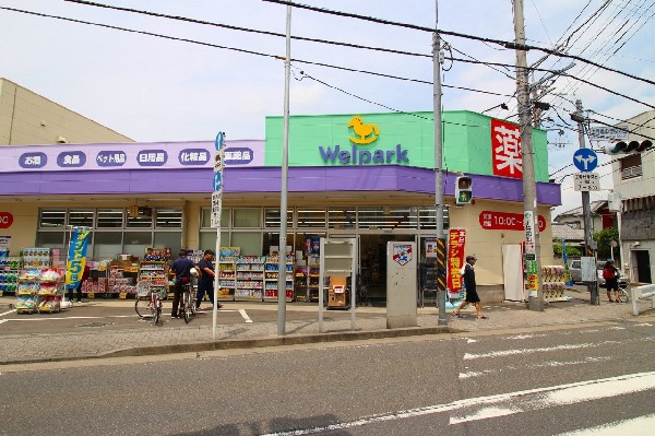 周辺環境:ウェルパーク　川崎中野島店(スーパーやコンビニとともに生活に欠かせないというドラッグストアは、近所にあると頼もしい限りですね。)