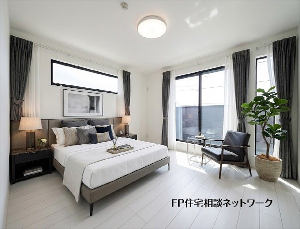 【洋室│7.7帖】  本画像はAIがCGで家具を作成しており、実際の現地に家具は設置されておりません。また、販売価格に家具等は含まれておりません。