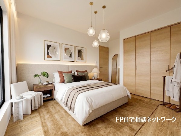 ■寝室■本画像はAIがCGで家具作成しており、実際の現地に家具は設置されておりません。また、販売価格に家具、小物等は含まれておりません。