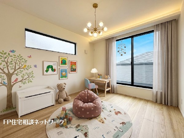 ■洋室■本画像はAIがCGで家具作成しており、実際の現地に家具は設置されておりません。また、販売価格に家具、小物等は含まれておりません。