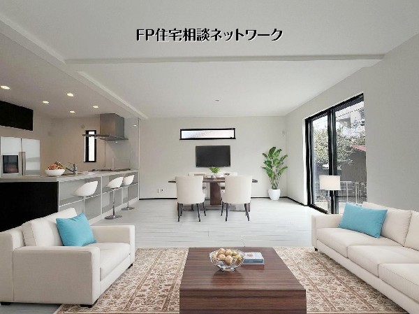 ■リビング■本画像はAIがCGで家具作成しており、実際の現地に家具は設置されておりません。また、販売価格に家具等は含まれておりません。