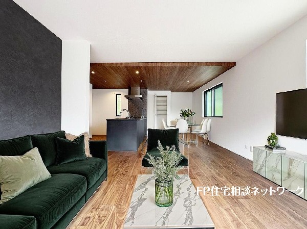 ■リビング■本画像はAIがCGで家具作成しており、実際の現地に家具は設置されておりません。また、販売価格に家具等は含まれておりません。