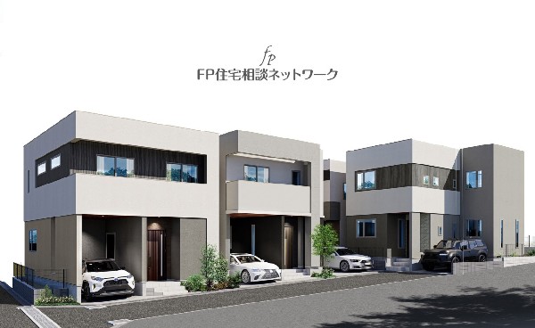 外観:東急田園都市沿線のキューブ型のデザイナーズ住宅！デザインだけでなく、間取りにもこだわったスタイリッシュモダンな新築戸建てです。