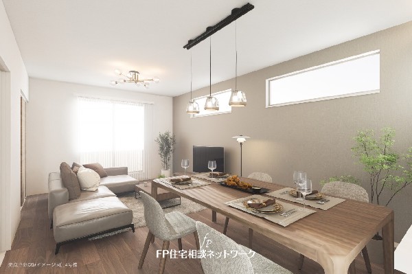 類似内観同仕様：想像以上の質感が訪れる者の心を離さない。フローリング素材、窓の配置、壁面タイル、カラーバランス、どれをとってもワンランク上の仕上がり。