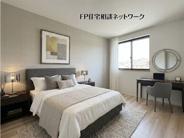 【洋室│6帖】  本画像はAIがCGで家具を作成しており、実際の現地に家具は設置されておりません。また、販売価格に家具等は含まれておりません。