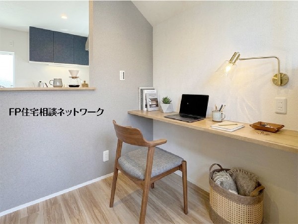 【ワークスペース】  本画像はAIがCGで家具を作成しており、実際の現地に家具は設置されておりません。また、販売価格に家具等は含まれておりません。