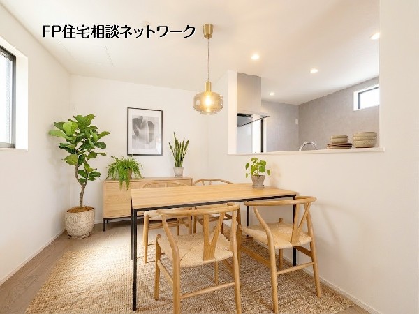 【ダイニング】本画像はAIがCGで家具作成しており、実際の現地に家具は設置されておりません。また、販売価格に家具等は含まれておりません。