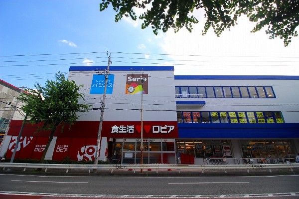 周辺環境:ロピア馬絹店(電気店のノジマと同じ建物にあります。ロープライスのユートピアを作ることを目標にしています。 )