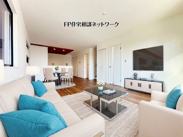 【リビング19.3帖】  本画像はAIがCGで家具を作成しており、実際の現地に家具は設置されておりません。また、販売価格に家具等は含まれておりません。