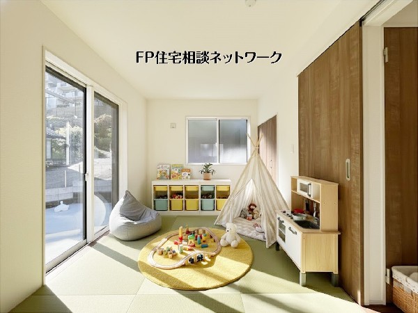 【和室6帖】  本画像はAIがCGで家具を作成しており、実際の現地に家具は設置されておりません。また、販売価格に家具等は含まれておりません。