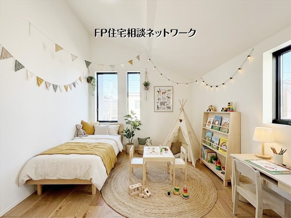 【洋室│6帖】  本画像はAIがCGで家具作成しており、実際の現地に家具は設置されておりません。また、販売価格に家具等は含まれておりません。