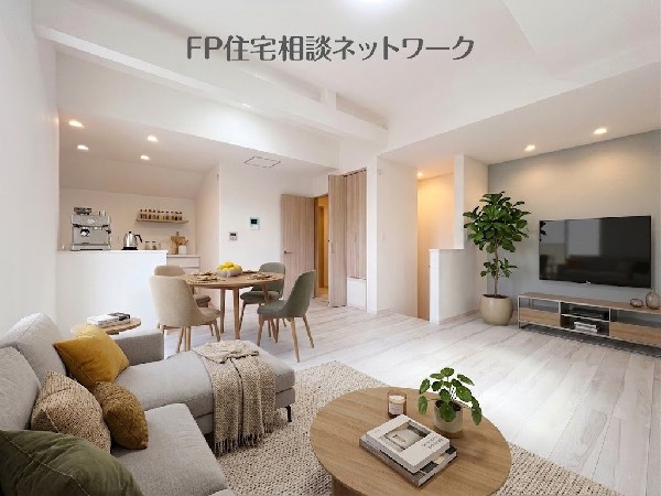 ■リビング■本画像はAIがCGで家具作成しており、実際の現地に家具は設置されておりません。また、販売価格に家具等は含まれておりません。