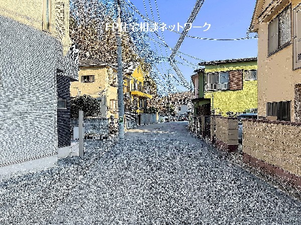 外観:全面道路の幅員は5.4ｍあり、大通りから入った閑静な住宅街に位置し静かな日常を送ることが出来ます。