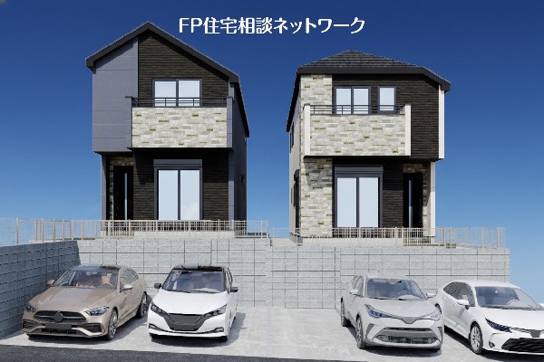 外観:完成予想図　毎日のお散歩も快適な緑に恵まれた閑静な住宅地は、伸び伸びスローライフを叶えてくれます。自然豊富な季節の移ろいを身近に感じられる環境です。