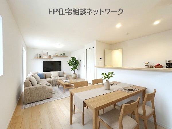 ■リビング■本画像はAIがCGで家具作成しており、実際の現地に家具は設置されておりません。また、販売価格に家具等は含まれておりません。