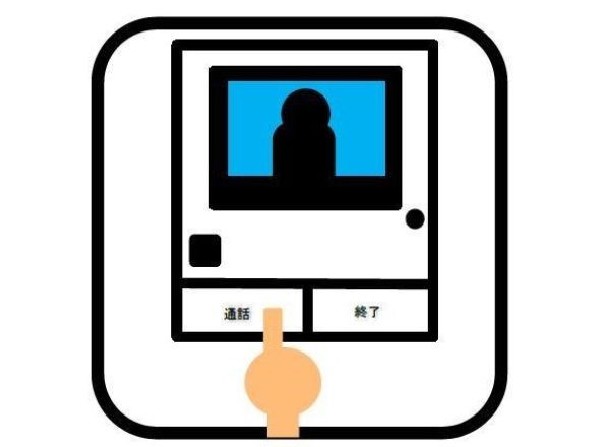 TVモニター付インターホン：モニター付インターホンが標準仕様です。不安になりがちな防犯面。目で確認できるからあんしんです。