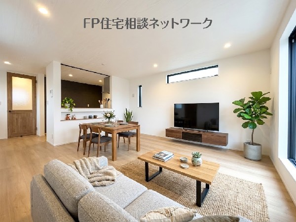 ■リビング■本画像はAIがCGで家具作成しており、実際の現地に家具は設置されておりません。また、販売価格に家具等は含まれておりません。