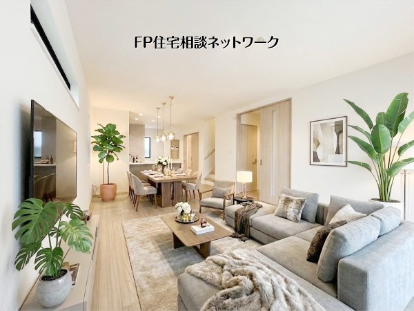 【LDK│17帖】  本画像はAIがCGで家具作成しており、実際の現地に家具は設置されておりません。また、販売価格に家具等は含まれておりません。