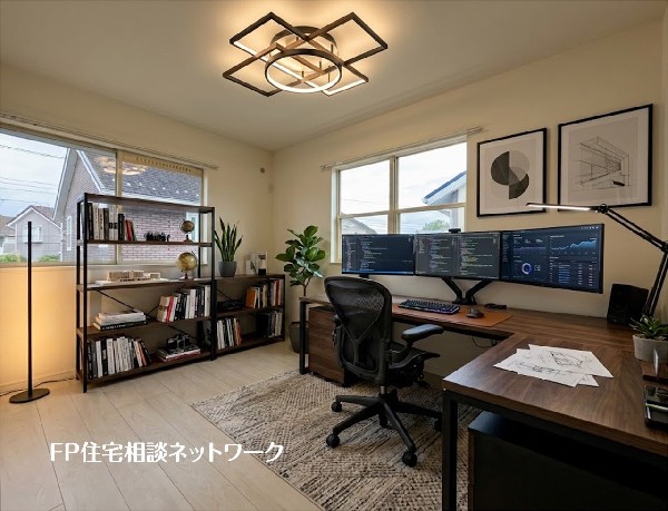 【洋室│6帖】  本画像はAIがCGで家具を作成しており、実際の現地に家具は設置されておりません。また、販売価格に家具等は含まれておりません。