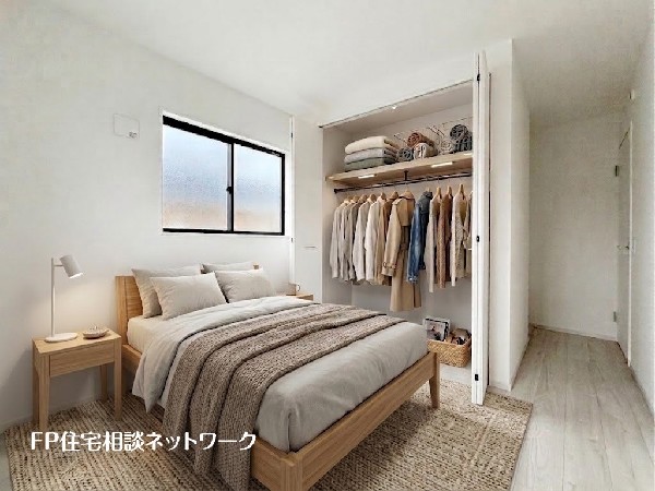 ■寝室■本画像はAIがCGで家具作成しており、実際の現地に家具は設置されておりません。また、販売価格に家具、小物等は含まれておりません。