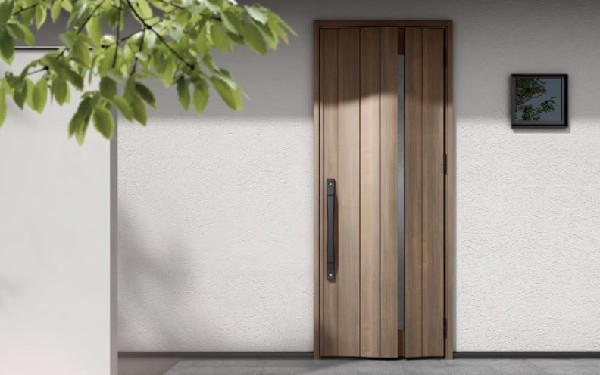 外観:建物価格2200万円　建物面積100m2  Door 断熱とデザインで彩る、快適な玄関　LIXIL-GIESTA2