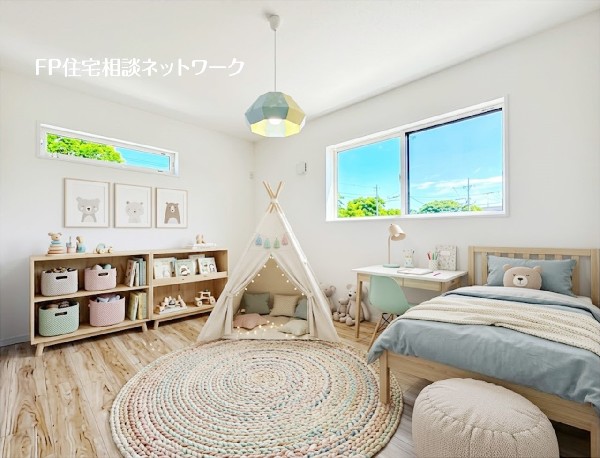 【洋室│6.5帖】本画像はAIがCGで家具を作成しており、実際の現地に家具は設置されておりません。また、販売価格に家具等は含まれておりません。