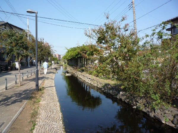 周辺環境:せせらぎ遊歩道(住宅街にやすらぎを与える遊歩道。いくつかの遊具も設置されているのでお子様には嬉しい都会のオアシス。)