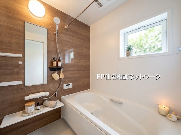 【浴室】  本画像はAIがCGで小物を作成しており、実際の現地に小物は設置されておりません。また、販売価格に小物等は含まれておりません。