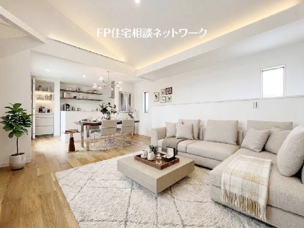 ■リビング■本画像はAIがCGで家具作成しており、実際の現地に家具は設置されておりません。また、販売価格に家具、小物等は含まれておりません。