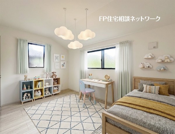 【洋室│4.5帖】  本画像はAIがCGで家具を作成しており、実際の現地に家具は設置されておりません。また、販売価格に家具等は含まれておりません。