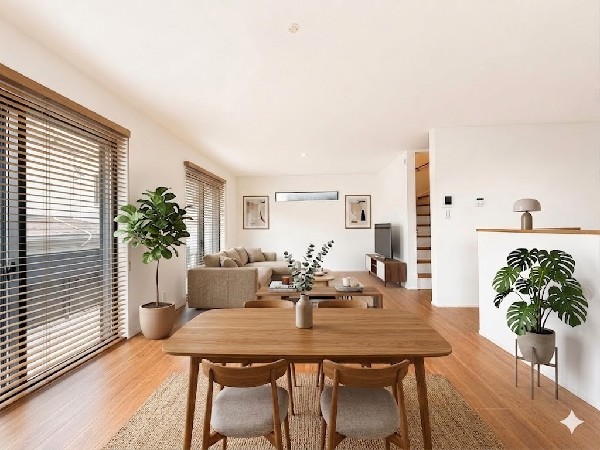 ■リビング■  本画像はAIがCGで家具作成しており、実際の現地に家具は設置されておりません。また、販売価格に家具等は含まれておりません。