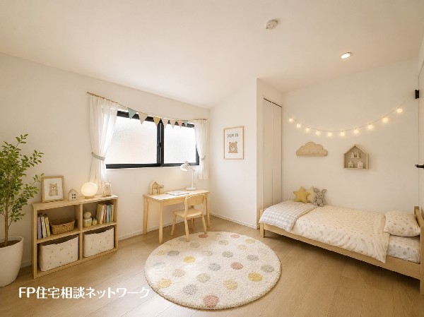 ■子供部屋■本画像はAIがCGで家具作成しており、実際の現地に家具は設置されておりません。また、販売価格に家具、小物等は含まれておりません。