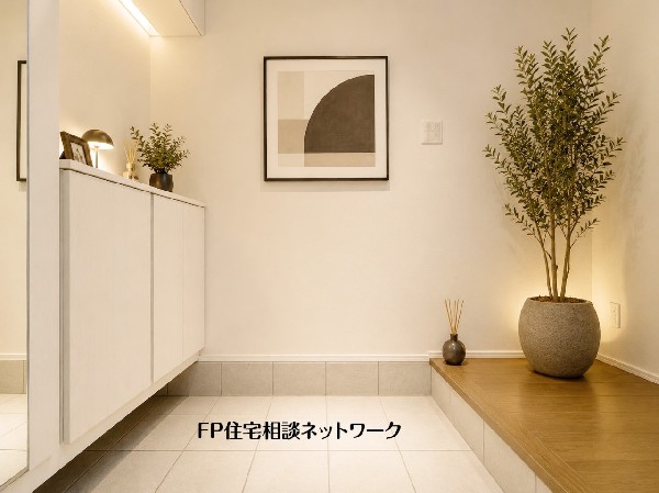 ■玄関■本画像はAIがCGで家具作成しており、実際の現地に家具は設置されておりません。また、販売価格に家具、小物等は含まれておりません。