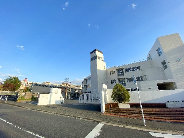 周辺環境:川和中学校　(生徒一人ひとりが明るく、元気な学校。)