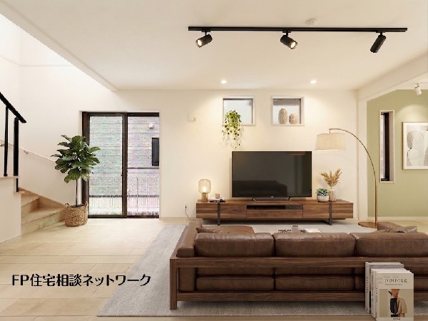 ■リビング　■本画像はAIがCGで家具作成しており、実際の現地に家具は設置されておりません。また、販売価格に家具、小物等は含まれておりません