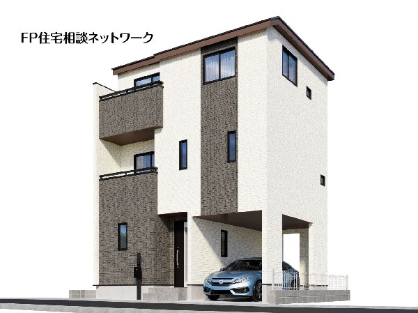 外観:3LDKの間取り！人気のカウンターキッチンでリビングを見渡す事が出来き、家族の会話が弾む広々した空間です。