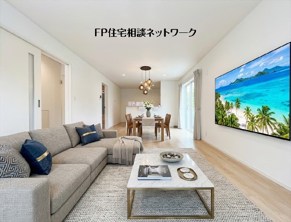 【LDK│19.9帖】  本画像はAIがCGで家具を作成しており、実際の現地に家具は設置されておりません。また、販売価格に家具等は含まれておりません。