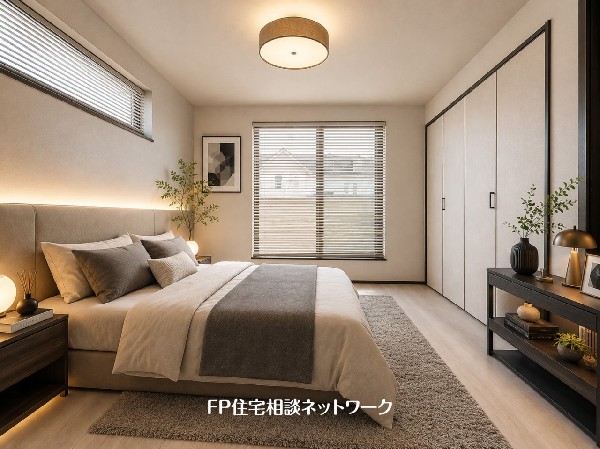 ■寝室■本画像はAIがCGで家具作成しており、実際の現地に家具は設置されておりません。また、販売価格に家具、小物等は含まれておりません。