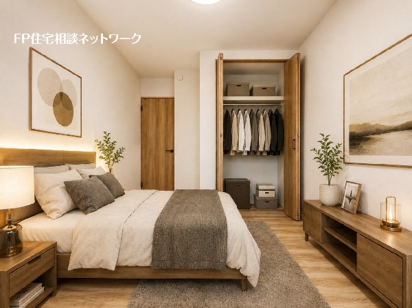 ■主寝室■本画像はAIがCGで家具作成しており、実際の現地に家具は設置されておりません。また、販売価格に家具、小物等は含まれておりません。