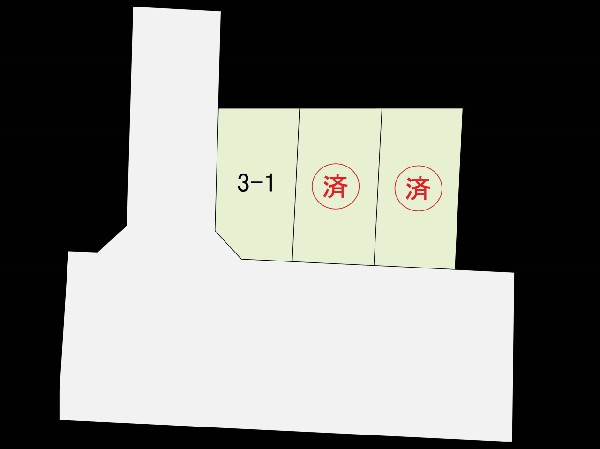 区画図:閑静な住宅地で子育て家族にピッタリ。毎日のお散歩も快適な緑に恵まれたエリアで、自然に包まれた穏やかな暮らしを実現するための、ゆとりある住環境が整っています。