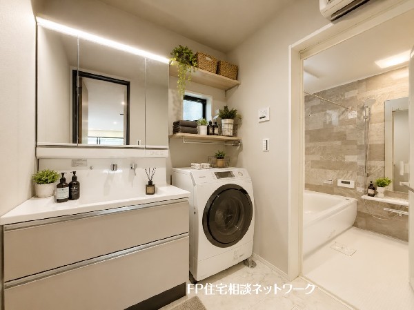 ■洗面所■本画像はAIがCGで家具作成しており、実際の現地に家具は設置されておりません。また、販売価格に家具、小物等は含まれておりません。