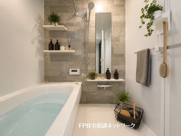 ■浴室■本画像はAIがCGで家具作成しており、実際の現地に家具は設置されておりません。また、販売価格に家具、小物等は含まれておりません。