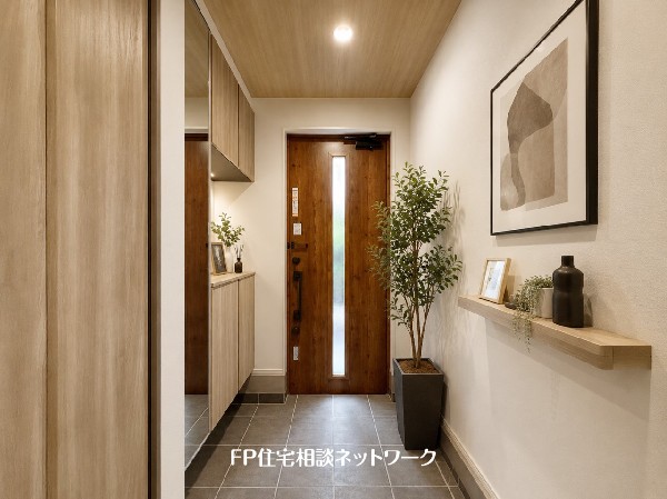 ■玄関■本画像はAIがCGで家具作成しており、実際の現地に家具は設置されておりません。また、販売価格に家具、小物等は含まれておりません。