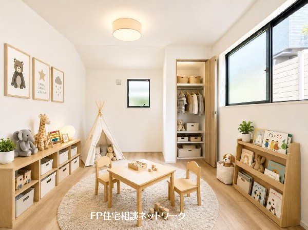 ■子供部屋■本画像はAIがCGで家具作成しており、実際の現地に家具は設置されておりません。また、販売価格に家具、小物等は含まれておりません。