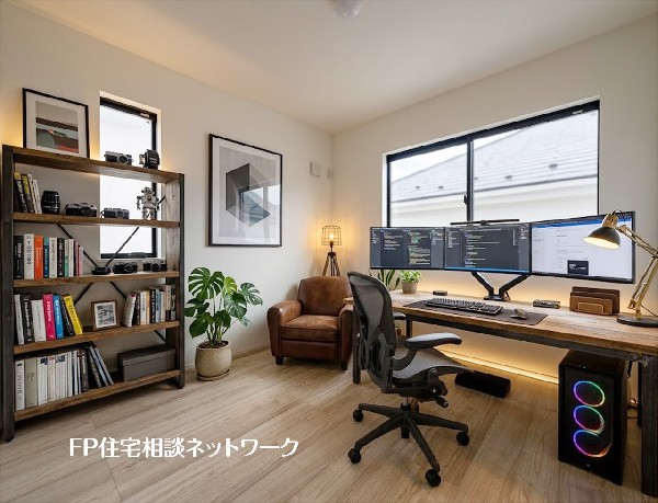【洋室│5帖】  本画像はAIがCGで家具を作成しており、実際の現地に家具は設置されておりません。また、販売価格に家具等は含まれておりません。