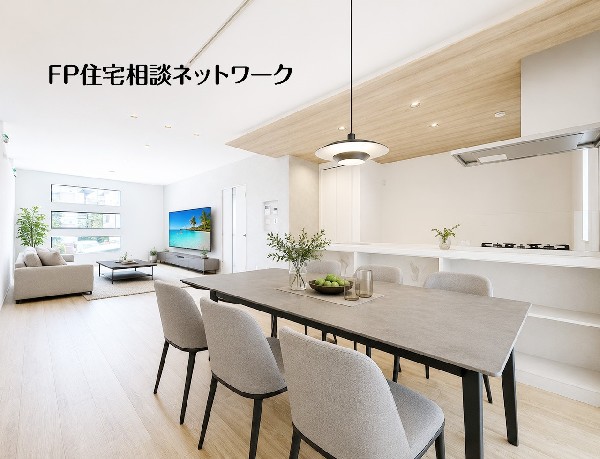 【LDK│25帖】  本画像はAIがCGで家具を作成しており、実際の現地に家具は設置されておりません。また、販売価格に家具等は含まれておりません。