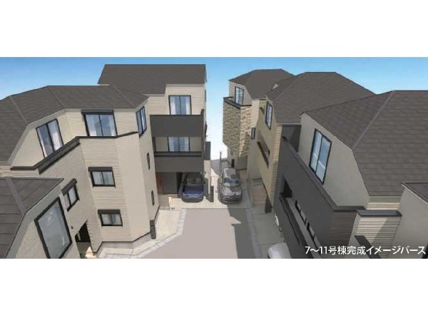 外観:閑静な住宅地に馴染む落ち着いた色合いの外観。長く愛着を持って住むからこそシンプルな色目に仕上げました。