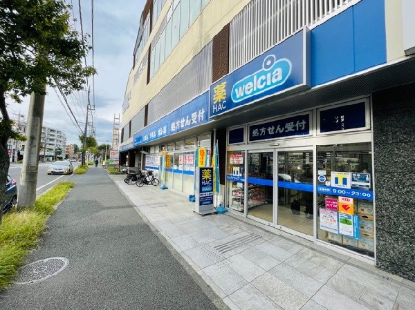 周辺環境:ハックドラッグ中山店(医薬品や生活用品だけでなく食品も充実している。23時まで営業なのでいざという時安心。処方箋受付可能。)