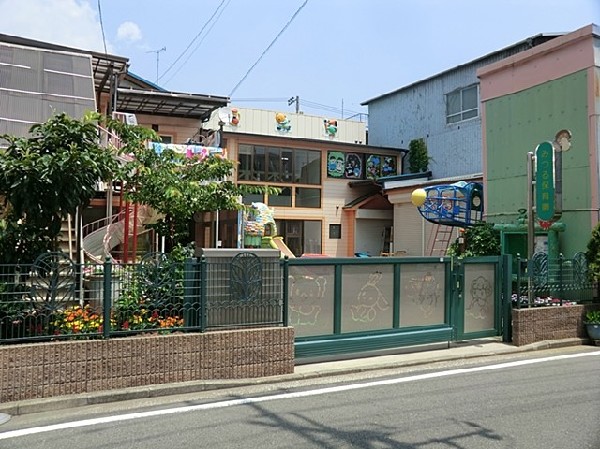 周辺環境:みつる保育園(レンガ造りの園舎が可愛い保育園。アクアリウムのスペースもあります。マーチング、和太鼓指導なども充実。)