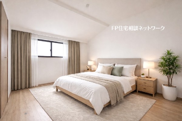 2階の洋室6帖。ゆとりある広さ＋クローゼット付のため、お部屋もすっきりしますね。